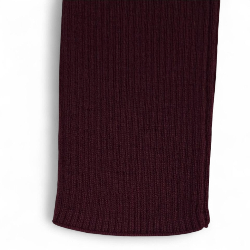NWT Telluride Women's Burgundy Extra Fine Merino Wool Funnel Neck Sweater Size M - Picture 6 of 16